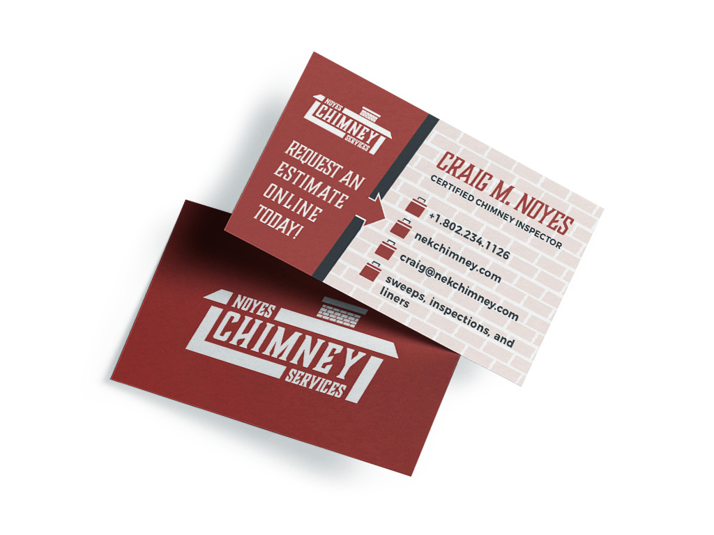 Noyes Chimney Services business card presentation